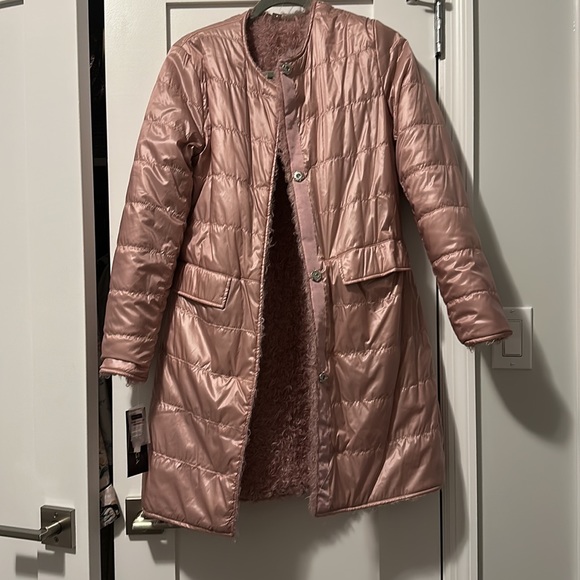 Via Spiga Reversible Faux Fur Coat - Picture 6 of 13